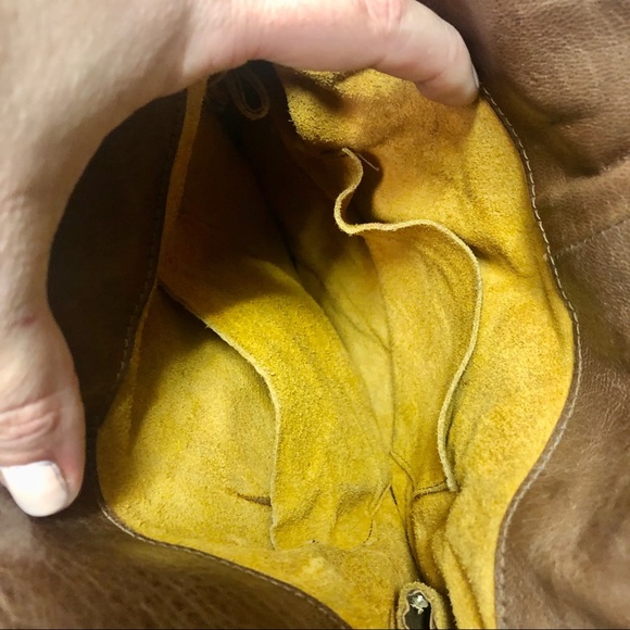 Vintage Hand Toed Leather Shoulder Bag - Picture 3 of 4